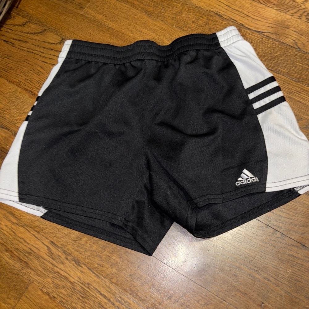 Adidas Black and White Athletic Shorts
